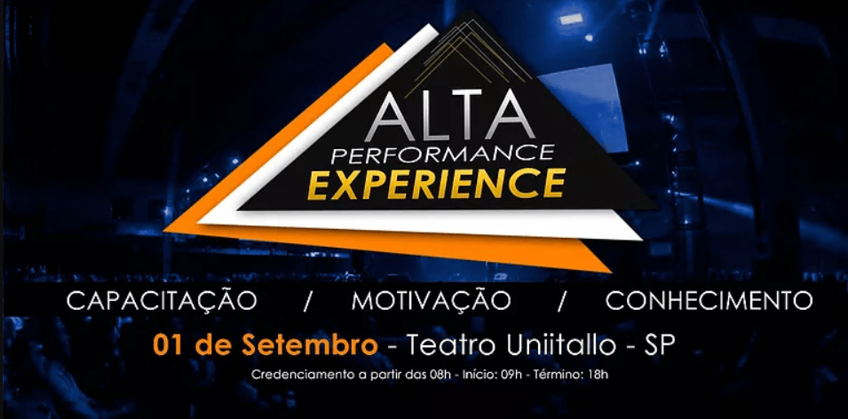 Alta Performance Experience em São Paulo – 01/Set/18